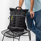 Zaino impermeabile roll-top nero