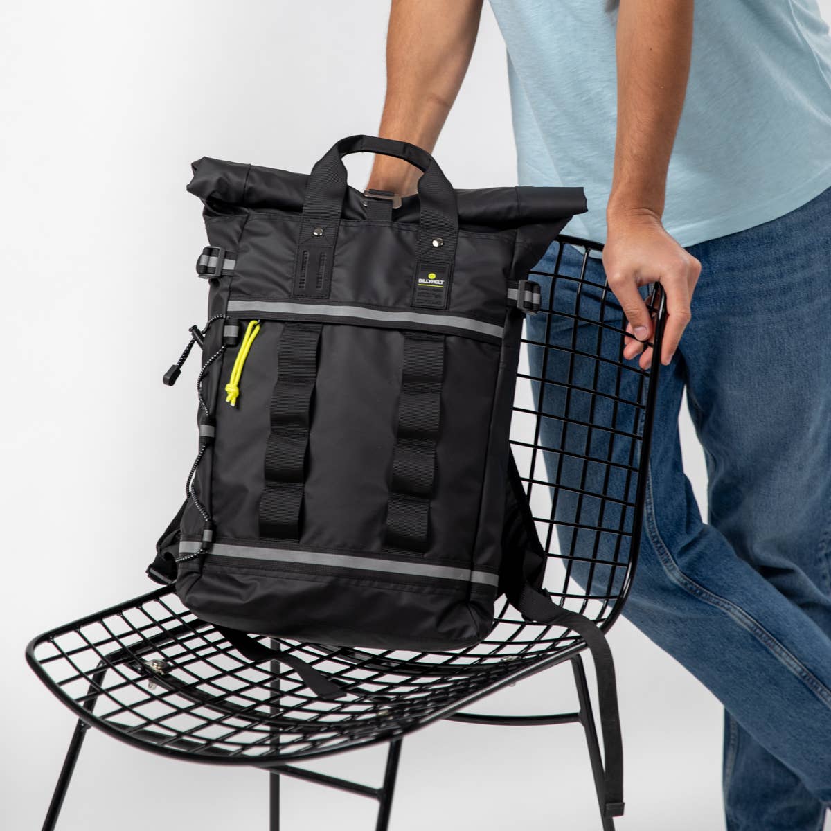 Zaino impermeabile roll-top nero