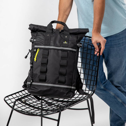 Zaino impermeabile roll-top nero
