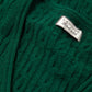 Maglione in Lana a Trecce con Scollo a V
