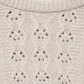 Maglione in maglia strutturata traforata girocollo