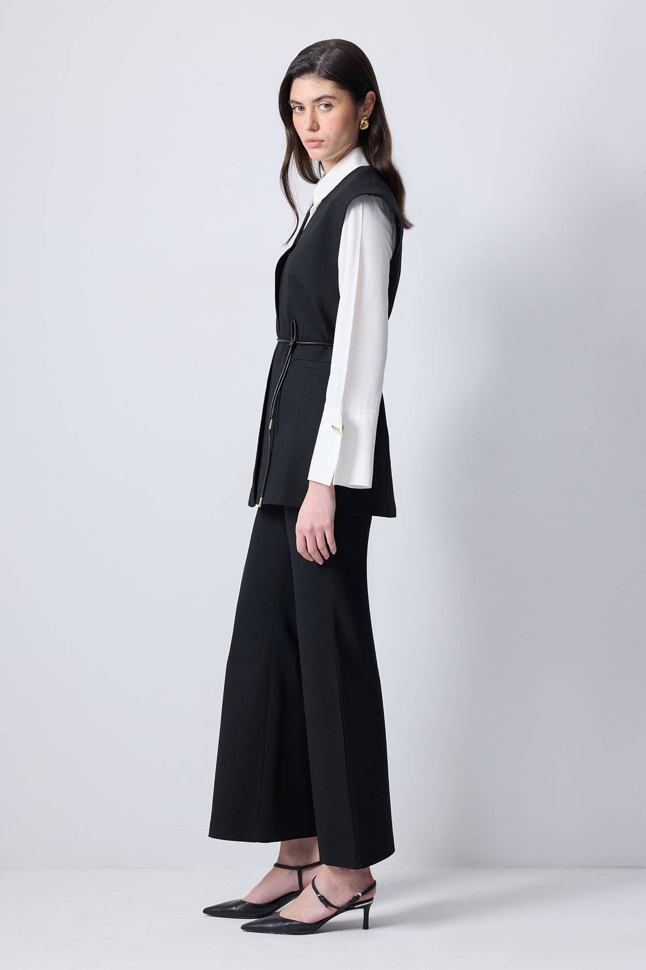 Completo in viscosa con gilet e pantaloni