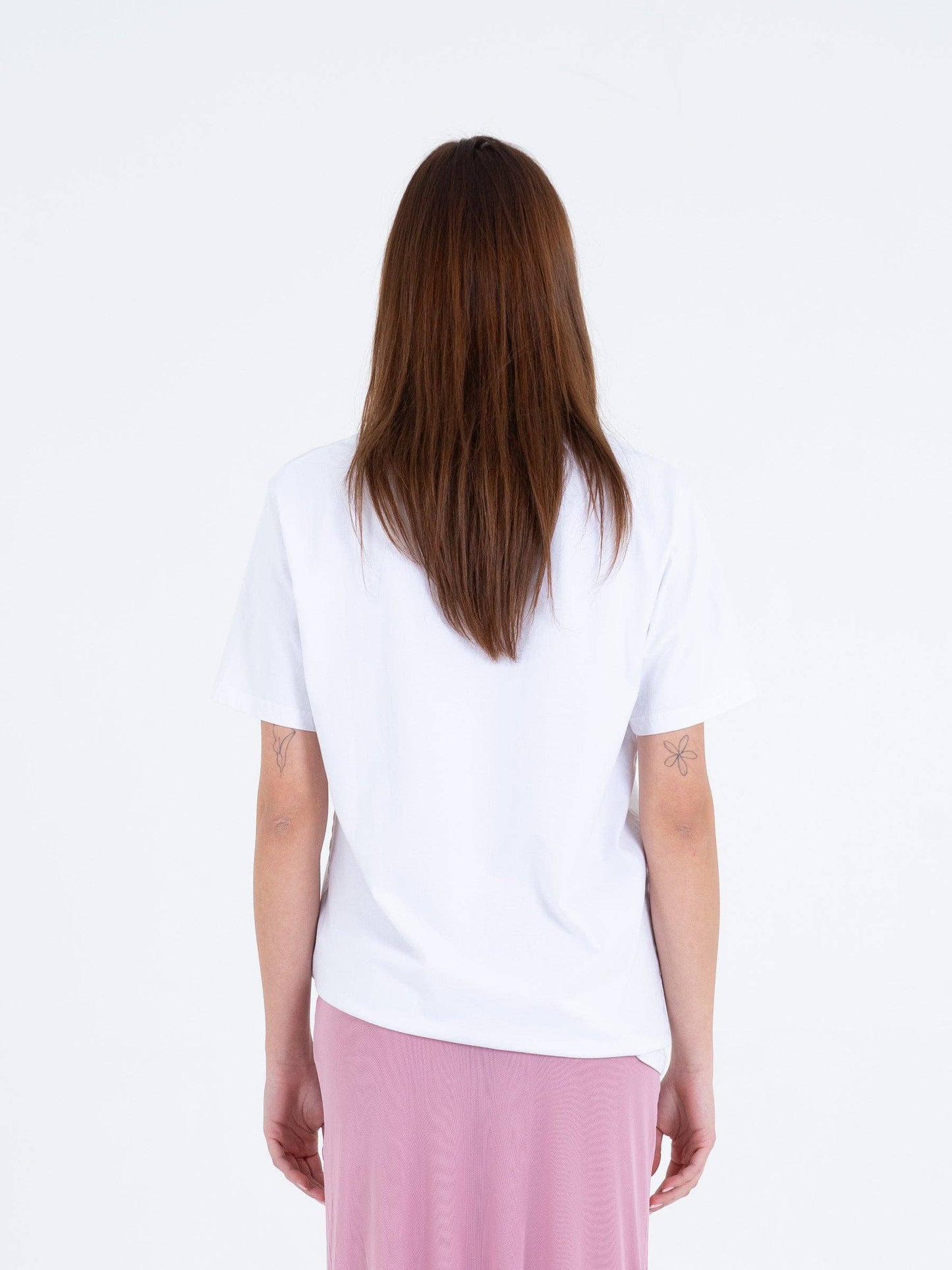 T-shirt bianca con stampa torta