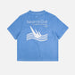 T-shirt donna pigmentata San Pablo blu mediterraneo