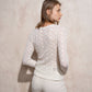 Blusa in pizzo elasticizzato