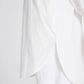 Tunica camicia oversize in popeline di cotone biologico bianco
