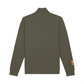 Maglione Basic con Zip Color Khaki