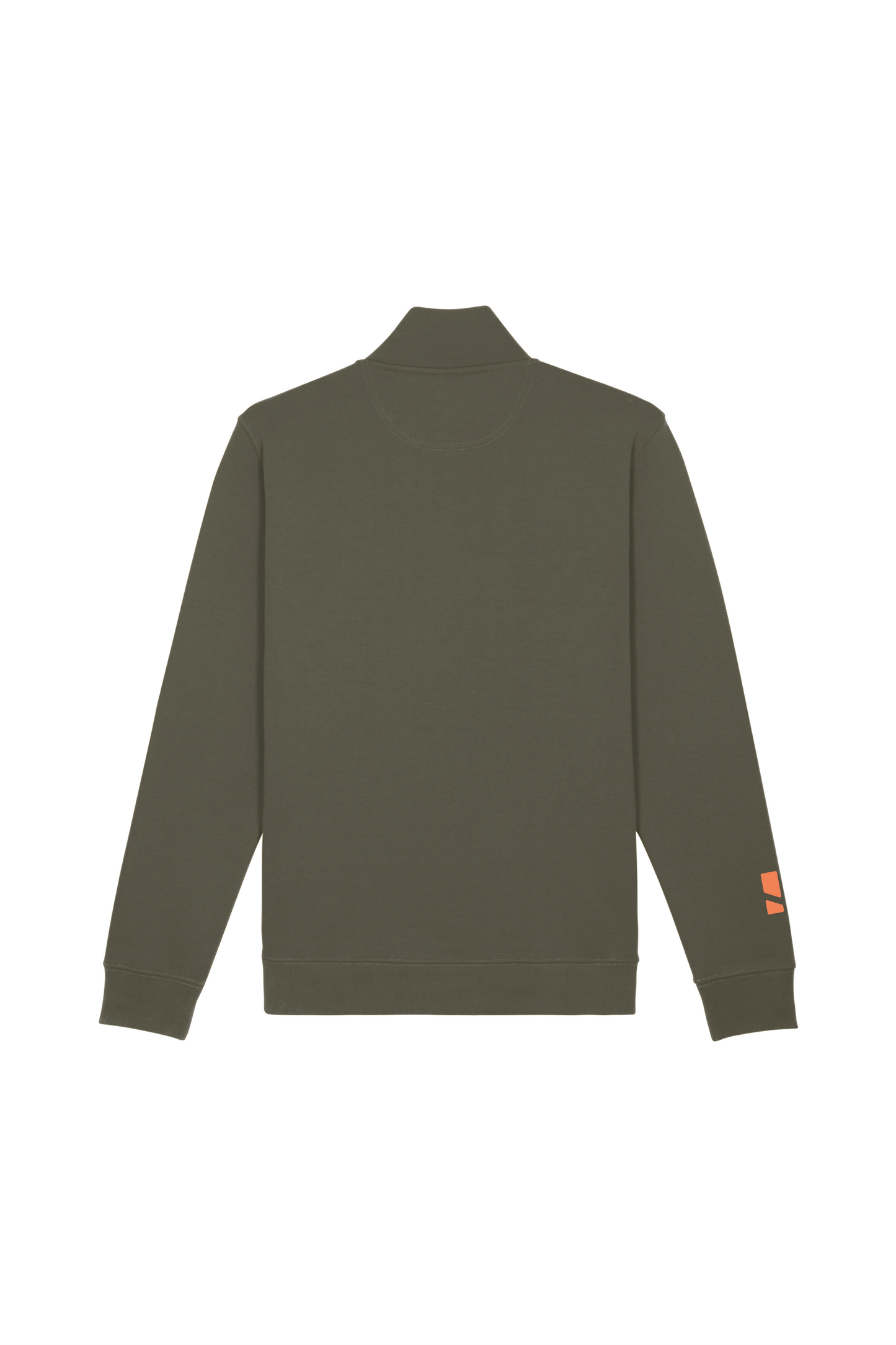 Maglione Basic con Zip Color Khaki