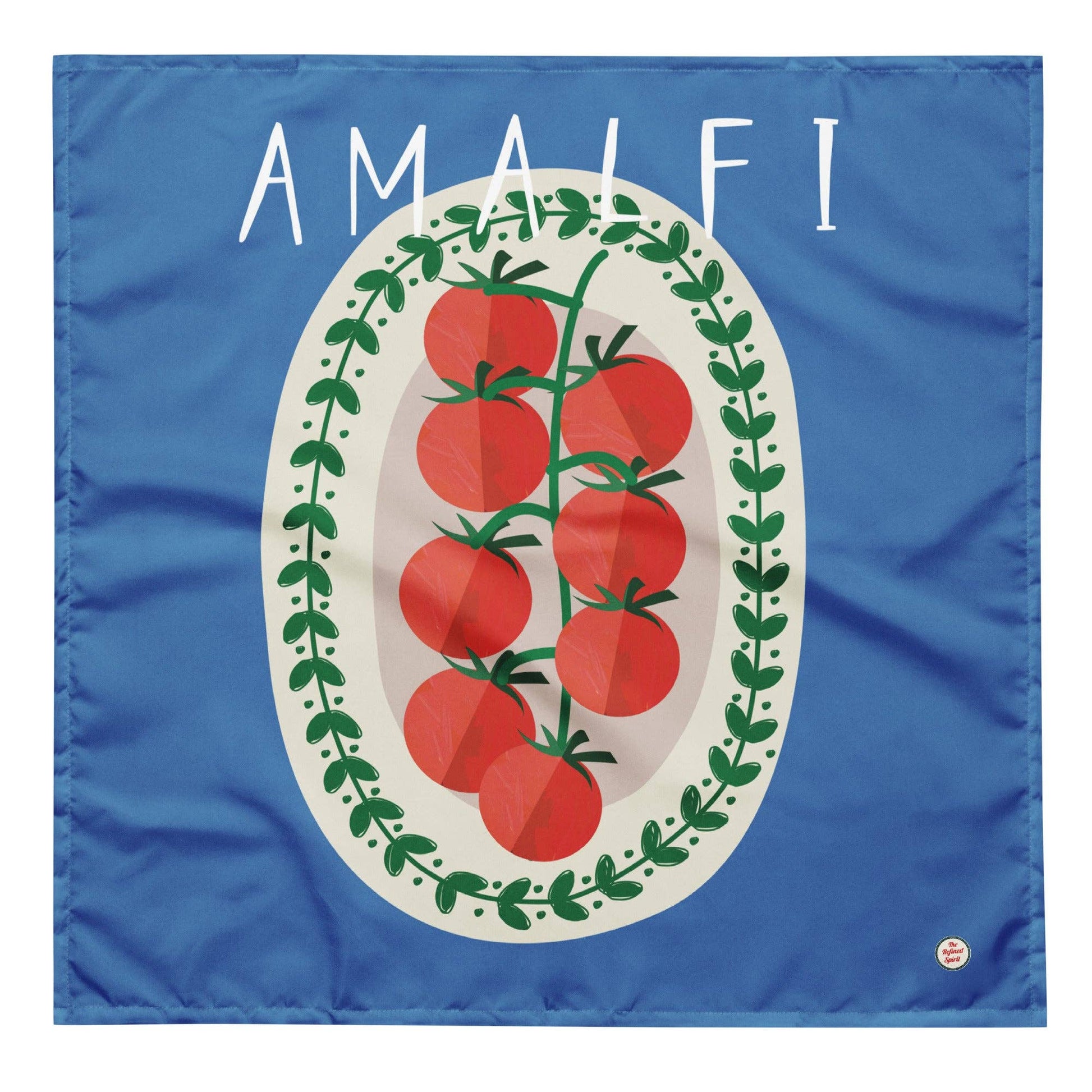 Sciarpa Amalfi con stampa pomodori