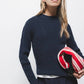 Maglione a maglia strutturata