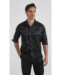Camicia uomo satinata relax fit