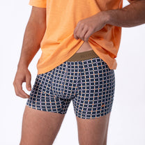Boxer in cotone biologico a quadri stile retrò