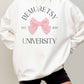 Felpa oversize grafica Demuretsy University