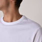 T-shirt uomo a maniche lunghe in cotone biologico Bastien bianca