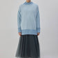 Maglione lungo a coste