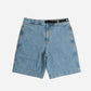 Pantaloncini da arrampicata in denim riciclato lavaggio chiaro