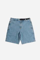 Pantaloncini da arrampicata in denim riciclato lavaggio chiaro