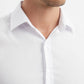 Camicia bianca da uomo relaxed fit senza stiro