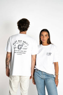 T-shirt Oldie bianca in cotone biologico