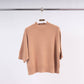 Maglione girocollo in maglia a maniche corte