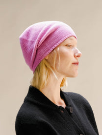 Berretto in misto cashmere a maglia tridimensionale