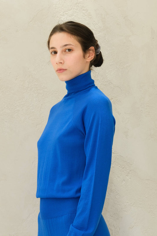 Abito in lana merino extrafine in maglia 3D senza cuciture