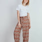 Pantaloni palazzo stampati a zig-zag