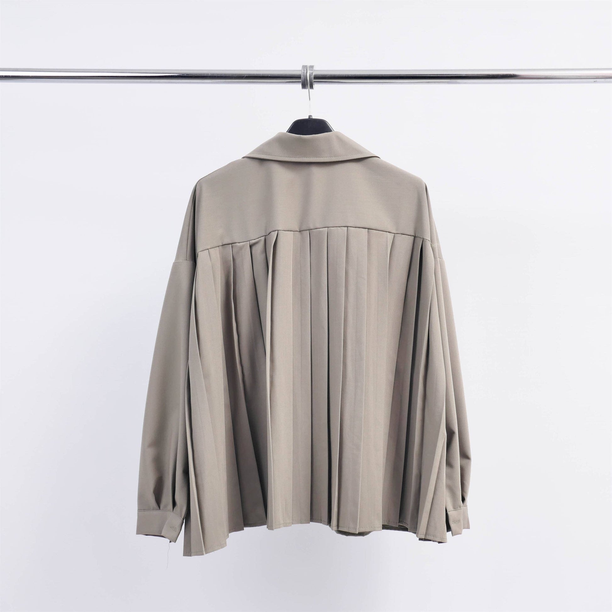 Camicia oversize con schiena plissettata
