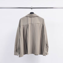Camicia oversize con schiena plissettata