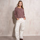 Maglione in maglia con motivo a rombi