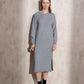Abito lungo in maglia con lurex