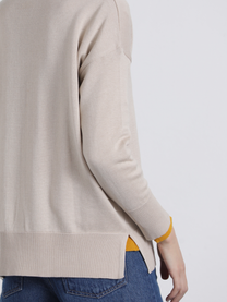 Maglione in maglia con scollo a V relaxed fit
