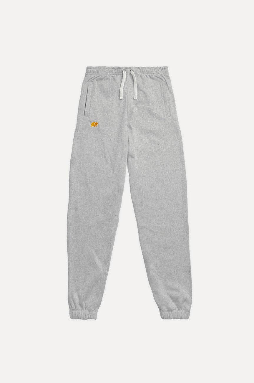Pantaloni Jogger Essenziali in Cotone Biologico Grigio Chiaro