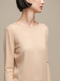 Maglione girocollo in maglia leggera da donna
