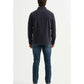 Giacca chic in cotone blu navy da uomo