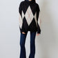 Maglione in maglia argyle oversize