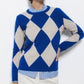 Maglione in maglia con motivo geometrico