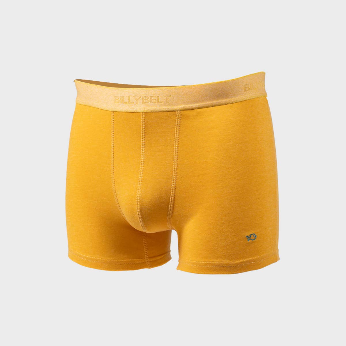 Boxer in cotone biologico giallo zafferano