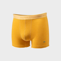 Boxer in cotone biologico giallo zafferano