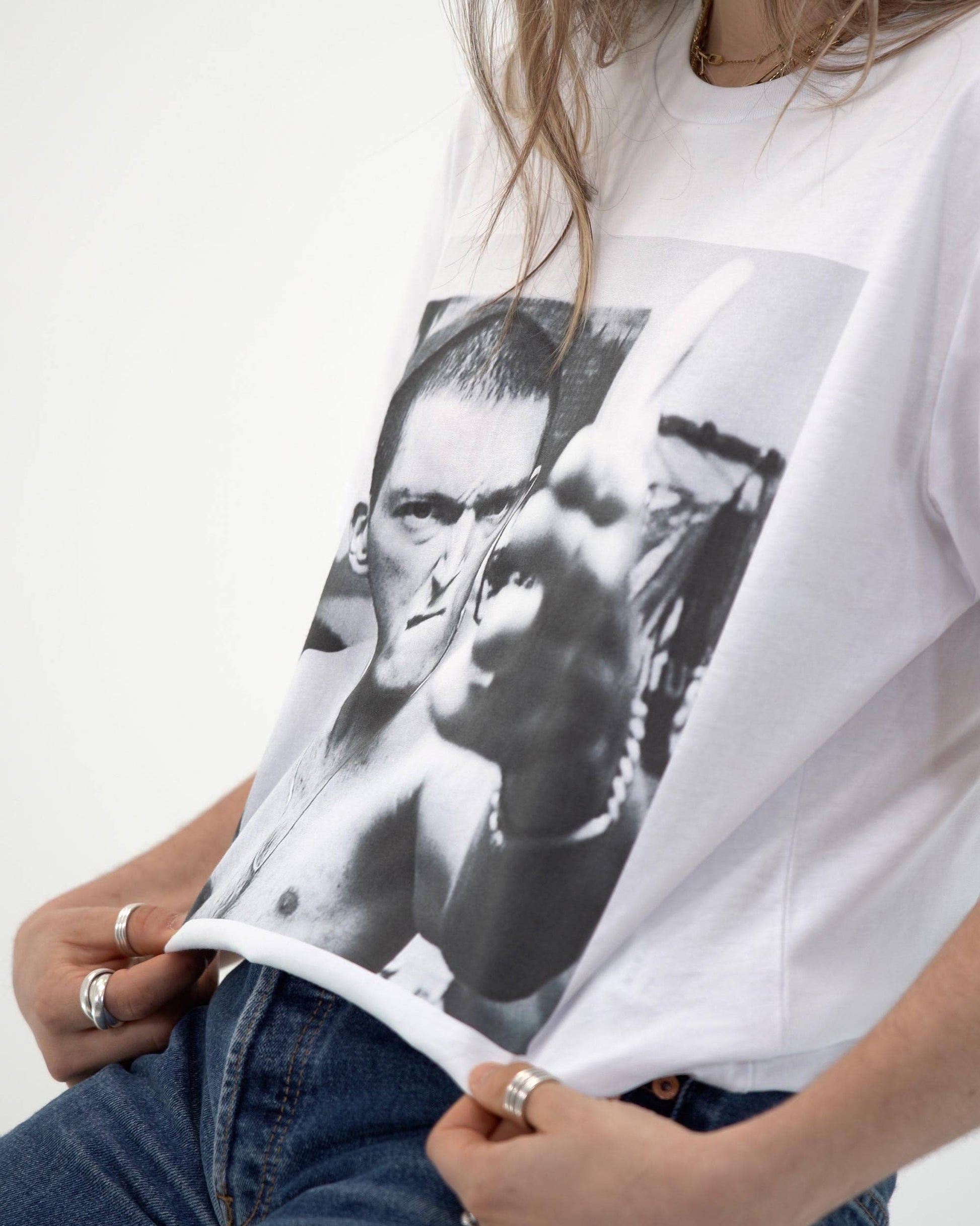 T-shirt unisex con stampa cinematografica “You’re Talking To Me”