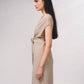 Gilet lungo in rete metallica con cintura