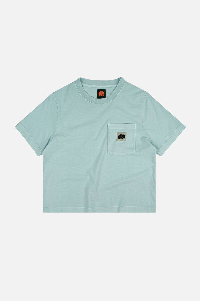 T-shirt pigmentata da donna Garceta Verde Shore