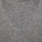 Maglione in maglia rasata con scollo a V