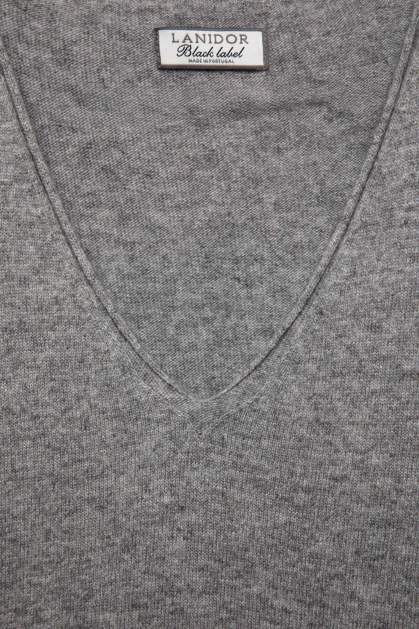 Maglione in maglia rasata con scollo a V