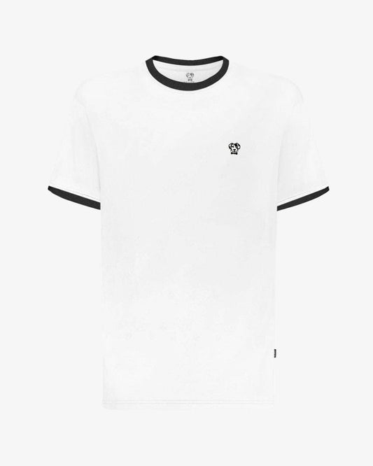 T-shirt antimacchia bicolore bianco e nero