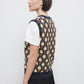 Gilet in maglia jacquard multicolor