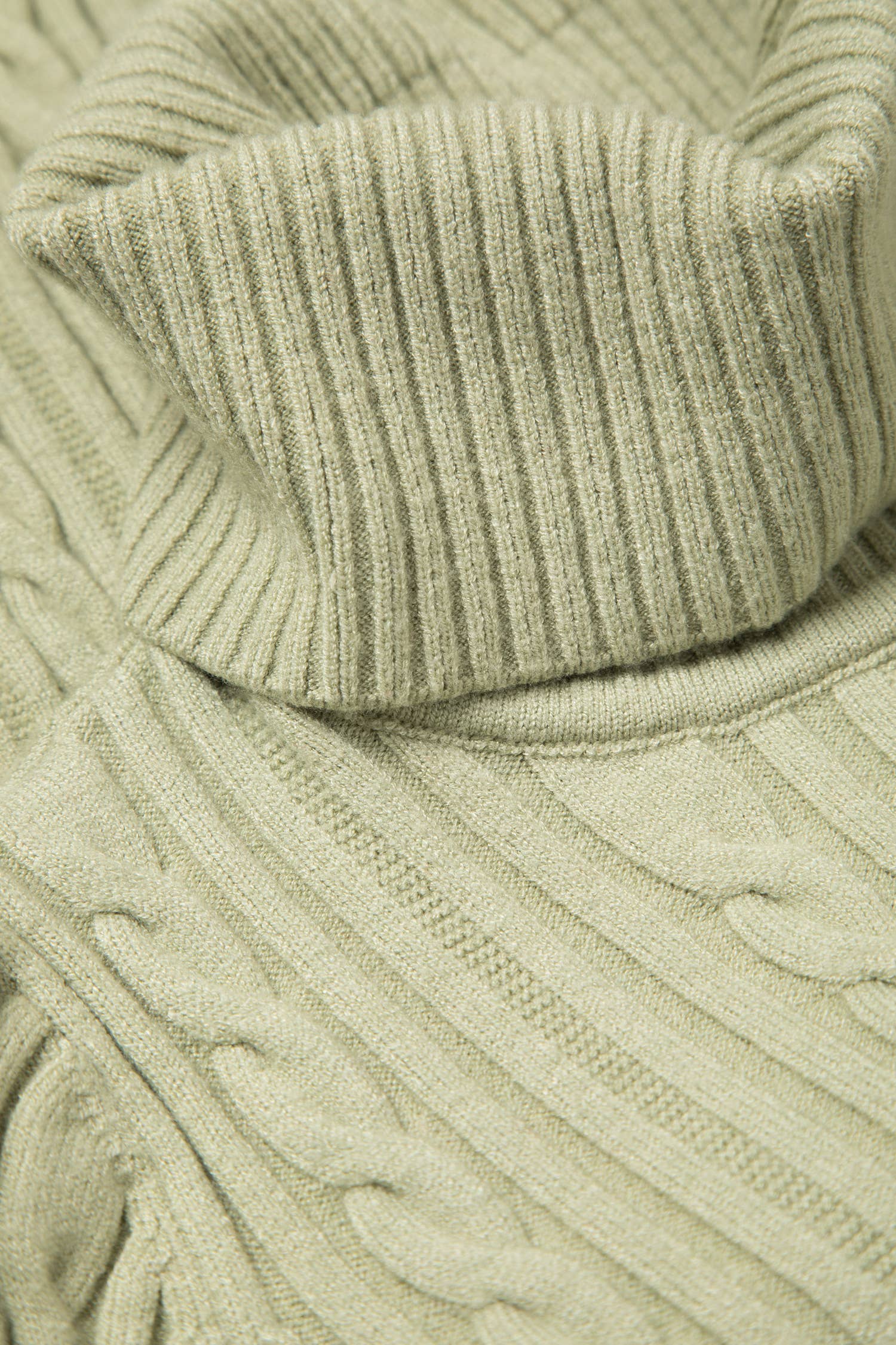 Maglione dolcevita a maglia strutturata