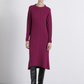 Abito midi in maglia a trecce