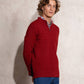 Maglione uomo a trecce con mezza zip