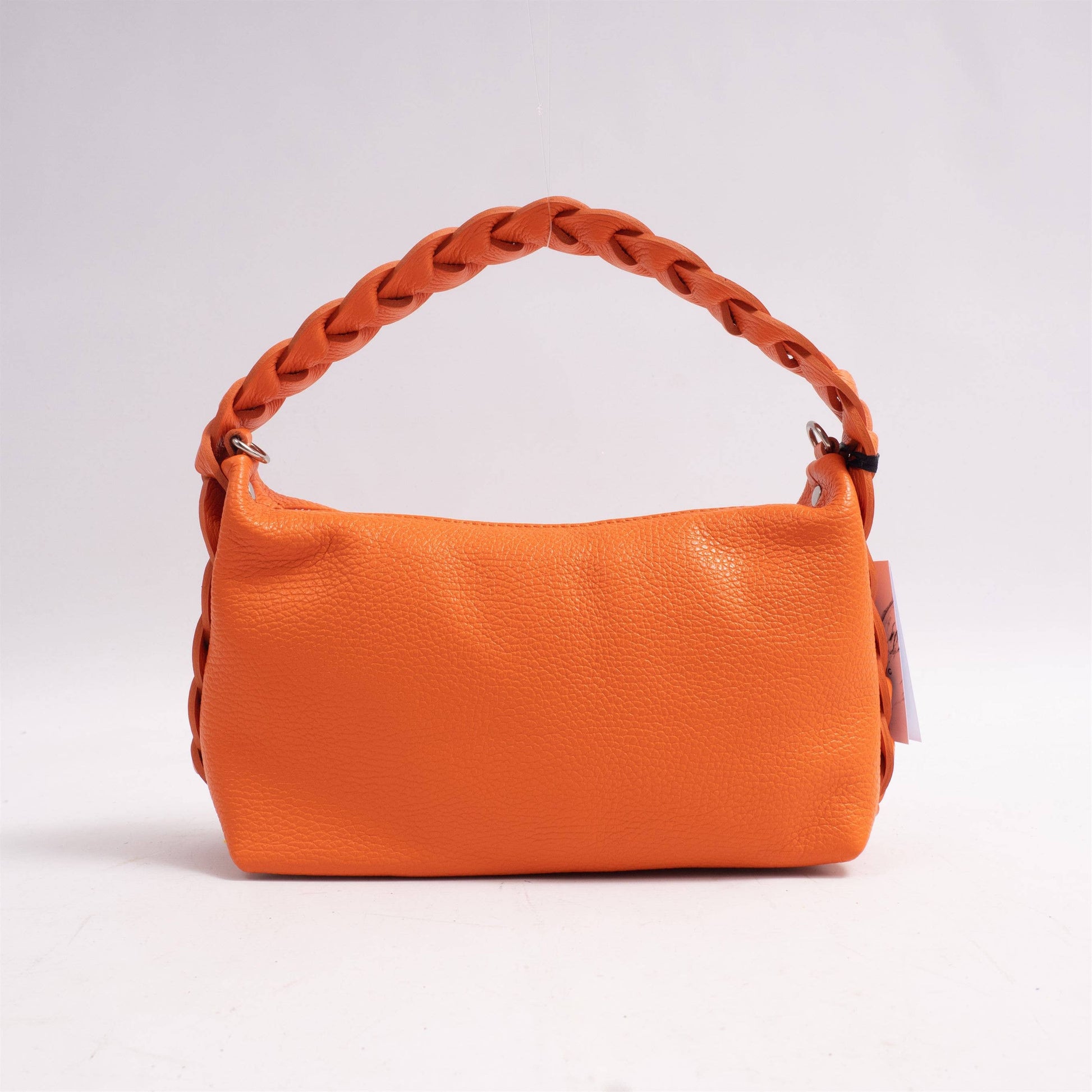 Borsa a tracolla intrecciata in pelle